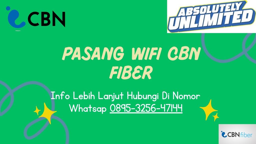Pasang WIFI CBN Fiber Tegal