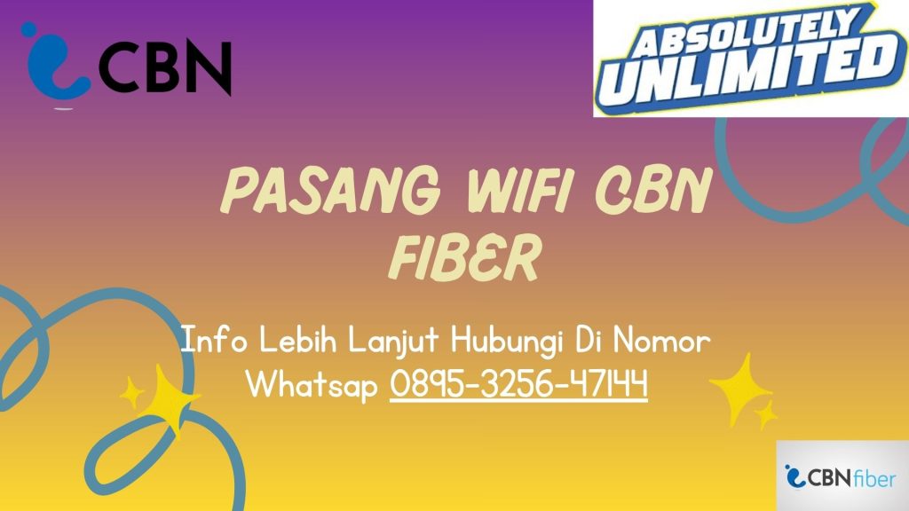 Pasang WIFI CBN Fiber Surakarta