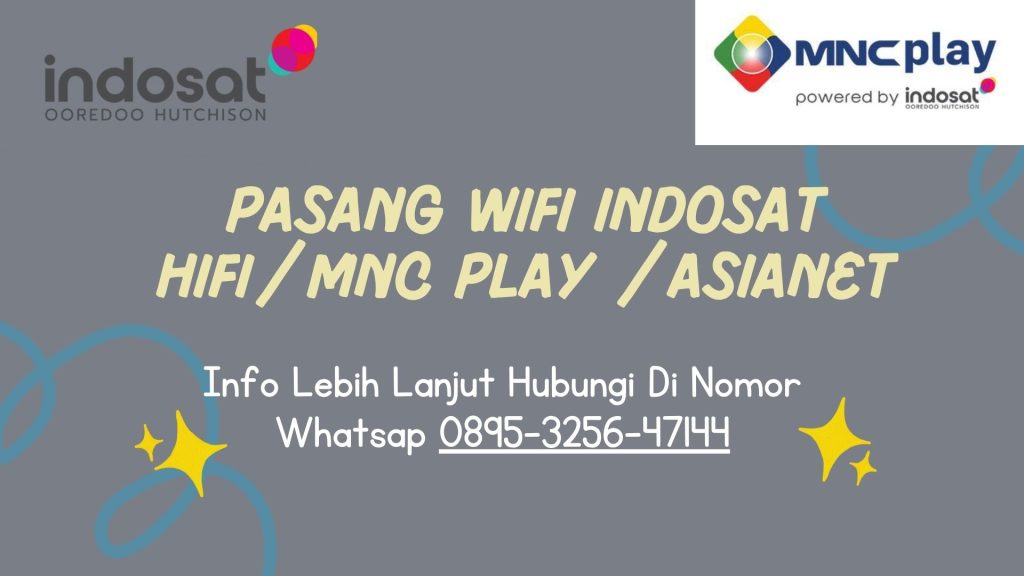 Pasang MNC Play WIFI Medan