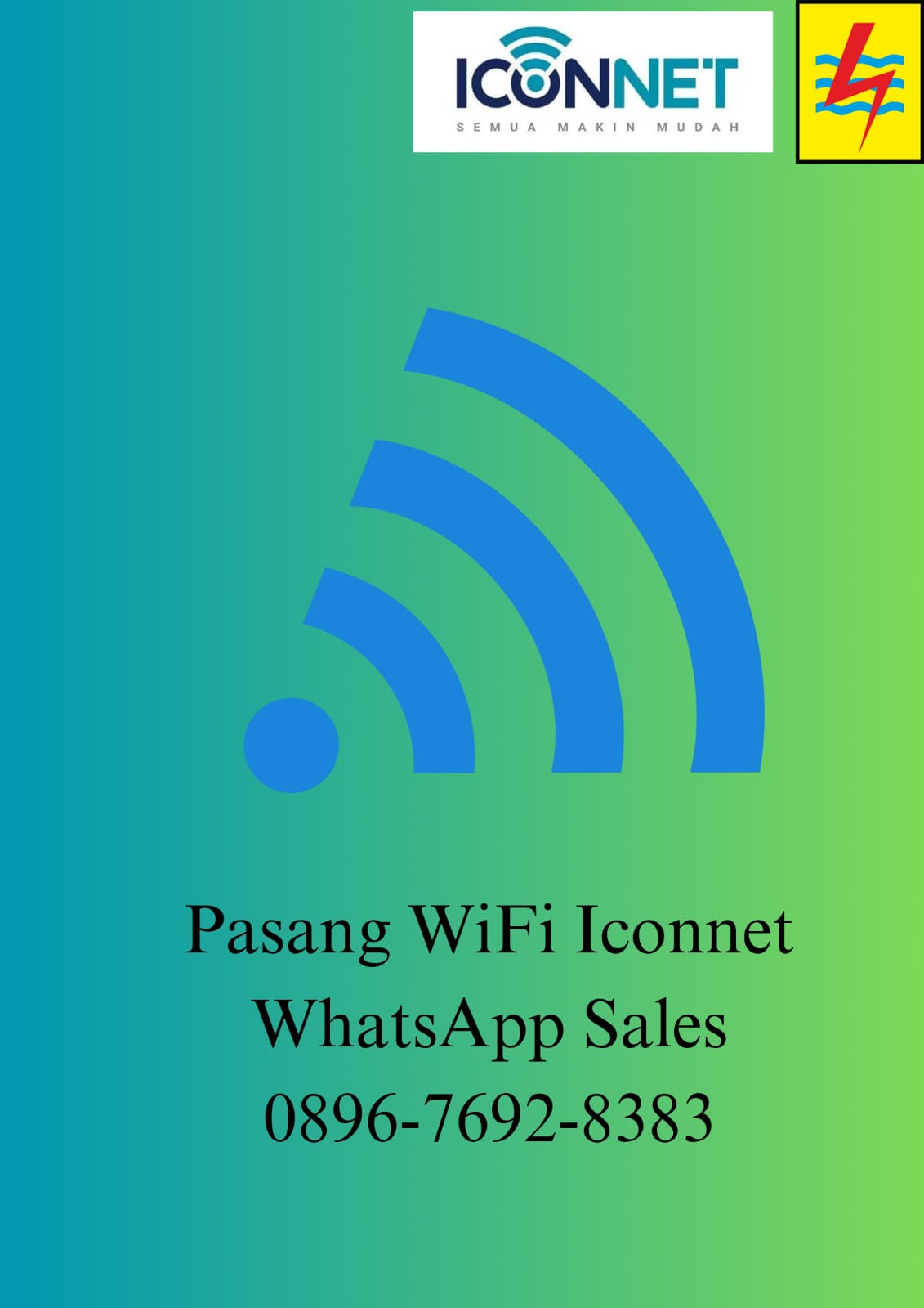 Pasang WiFi PLN Iconnet Katapang