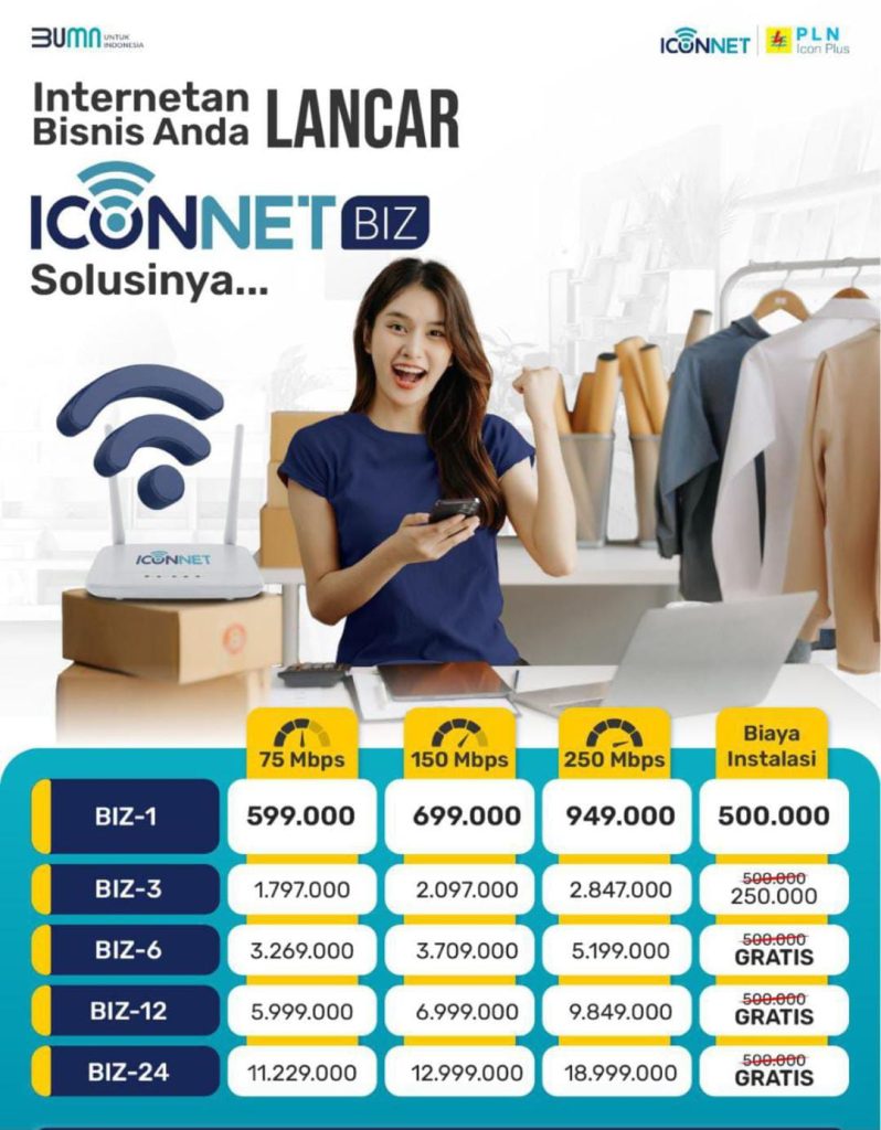 Brosur Paket Iconnet Biz Tangerang